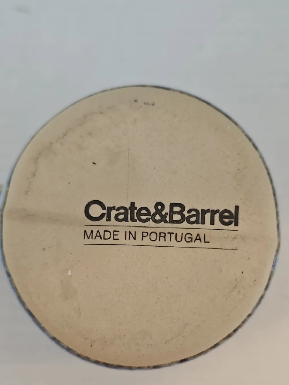 Crate&Barrel Julo Blue and Brown Reactive Glazed Ceramic Coffee Tea Mug